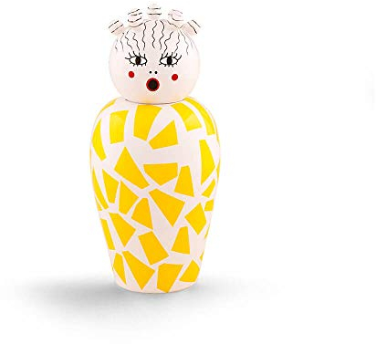 Seletti Canopie Rosio gelbe Vase mit Deckel