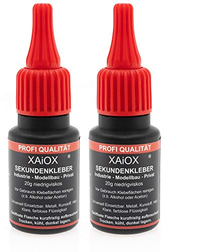 Sekundenkleber Cyanacrylat Superkleber 2 x 20g UV Protect Flasche dünnflüssig wasserfest schnell trocken