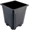 Greenvass 5 pots de fleurs carrés pour culture hydroponique 7 litres avec levage de 3 cm