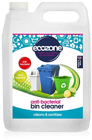 Ecozone Anti-bacterial 2-in1 Bin Cleaner & Freshener Spray Refill | Indoor & Outdoor | Citrus Fragrance, 2L