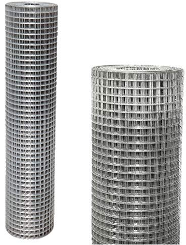 JAOSY Wire Mesh Roll 915mm×30m Galvanized Steel Fence 25mm Square Garden Net 0.9mm Thickness Metal Mesh Hot-dipped Galvanized Hardware Cloth for Plants, Fruits And Pet Fencing etc