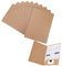 10 Stück Präsentationsmappe A4 Kraft Dokumentenmappe Papier Ordner Kraftpapier Aktenordner Papierkram Organizer mit Kartenschlitzen Ordner Umschläge Organisation für Büro Schule und Zuhause