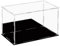 Dezzer Acrylic Display Case Box with Black Base, Assemble Countertop Clear Acrylic Dustproof Protection Showcase for Action Figures Toys, Collectibles, Home Storage (30x20x20cm)