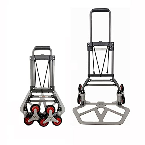 Sackkarre Stahl-Klappwagen, Fester Gummi-Treppen-Kletterwagen, kann 70 kg / 154ib aufbären, Platz sparen