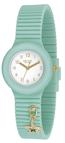 Hip Hop Damen Analog Quarz Uhr mit Silikon Armband HWU1089