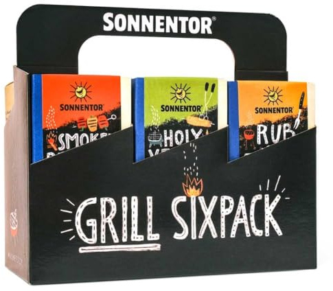Sonnentor Grillgewürze, Sixpack, 395g (1er Pack)