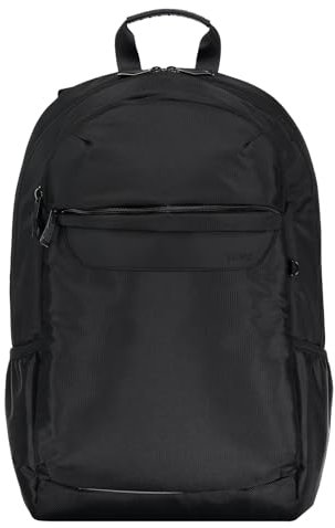 TOTTO Herren Rucksack für Laptop 15-Berton, Schwarz/Weiß, L