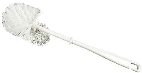 HRB WC Bürste, Toilettenbürste Ersatz Klobürste mit langem Griff, Pflegeleichte robuste Borsten (1 Stück, WC Bürste, mit Randreinger)