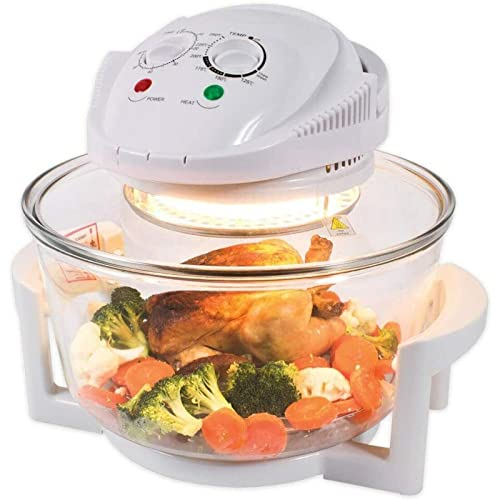 MantraRaj Halogen Convection Oven Cooker Air Fryer Oven Low Fat Multi Function Oven Toughened Glass Material Healthy Air Cooking Self-Cleaning Mode 60 Minute Timer (12 Litre)