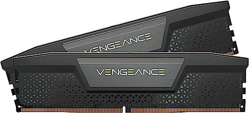 Corsair VENGEANCE DDR5 32GB (2x16GB) DDR5 6200MHz C36 Intel Optimised Desktop Memory Kit (Onboard Voltage Regulation, Custom Intel® XMP 3.0 Profiles, Compact Form-Factor) Black