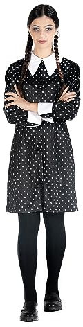 Ciao- Wednesday Addams dress costume disguise fancy dress girl official Wednesday (Size S)