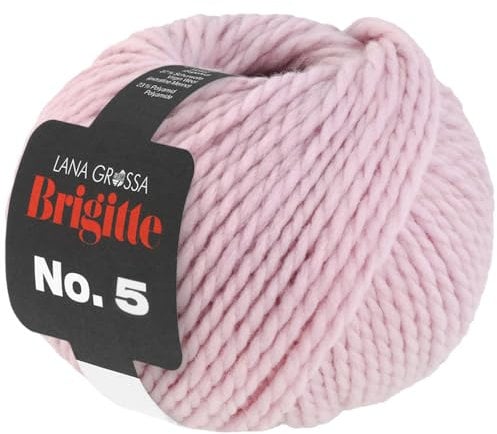 LANA GROSSA Brigitte Nr.5 | 2-fach verzwirntes Merino-Dochtgarn | Handstrickgarn aus 100% Schurwolle (Merino extrafein) | 50g Wolle zum Stricken & Häkeln | 75m Garn FB 11