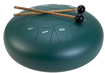 DIMAVERY TD-12, Steel Tongue Drum, grün