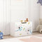 [en.casa] Juguetero para niños Baúl con Motivo Koala Banco Caja de Almacenamiento con Tapa máx. 70 kg Aglomerado 40 x 60 x 30 cm - Blanco y Gris/Azul