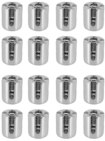 KLKNE 16 Stück Edelstahl Drahtseil Grün Wand Spalier Fitting Clip 3 mm Draht