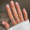 24PCS Short False Nails with Glue Stickers,Coffin Full Cover Acrylic and Press on Nails no Glue,Cute Flower French Fake Nails Stick for Women and Girls Nail Art