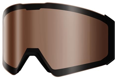 OutdoorMaster Ski Goggles Falcon Replacement Lens, Magnetic Easy Lens Swap, Anti-fog, Wide Feild of Vision, PolarisedBrown Vlt 25%