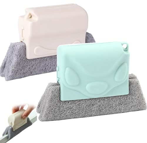 Brosses de rainure de fenêtre, brosse de nettoyage de rainure de fenêtre 2pcs de la main-d'œuvre Nettoyant de remplacement de plinthe de plinthe pour crevasse, stores, piste de porte coulissante
