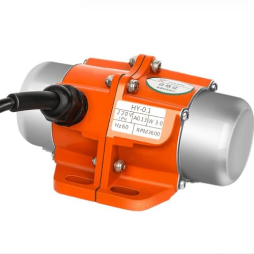 Doumneou 60W 220V Vibrating Motor Adjustable Speed for Feeding Machine Shotcrete Machine Washing Machine Easy Install Easy to Use