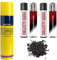 Clipper 4 Mecheros + 1 Botella Gas Azul 300 ml Gas Sirve para Recargar Soplete de Cocina + 9 Piedras de Mechero de Regalo Kit DISPAU Esencial