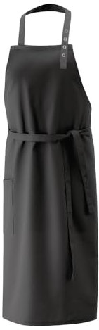 EXNER Latz-Schürze, mit Tasche rechts, schwarz, B 80 x L 100 cm, B-Ware