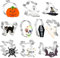 PTaizjjz Lot de 10 emporte-pièces d'Halloween en acier inoxydable – Citrouille, chauve-souris, fantôme, chat, chapeau de sorcière, crâne, araignée, cercueil pour décorations de fête d'Halloween