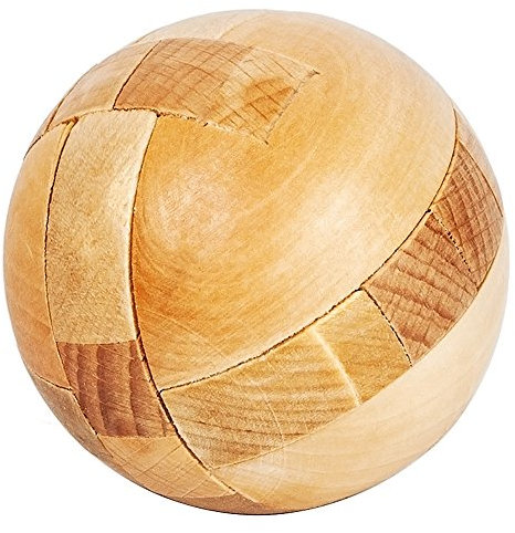 Wooden Puzzle, Brain Teaser Puzzles for Adults and Kids, Educational Lock Toy Ball Wooden Brain Teasers Puzzle Games for Family Party Gift