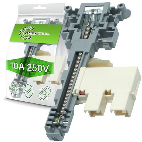 Serrure de la Porte Lave Vaisselle 10A 250V avec Code Original 690074493 697690335 697690342 697690348 pour Smeg - Garantie de 5 Ans - Onix Tech