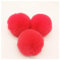BrightGlow Kunstfell Pompon 8cm Weiche Pompons zum Basteln Groß Pom Pom Bälle Fellbommel Kunstfell-Pom-Poms DIY Pom Pom Bälle Kaninchenfell Bommel für Mützen Beanies Tasche #1Rot 10 Stück
