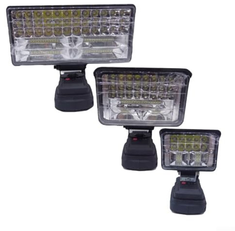 Getdoublerich Luz de trabajo LED portátil de mantenimiento, luz de trabajo LED inalámbrica para Bosch 18V batería linterna trabajo para iluminación de sitio (8 pulgadas)