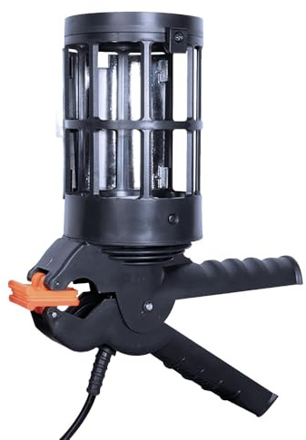 Tibelec, 35200120, Baladeuse Filaire à Pince 15W Max E27, Câble 5 Mètres, Éclairage Pratique et Sécurisé pour Bricolage et Loisirs, Fixation Flexible, Taille : 5m, Couleur : Noir