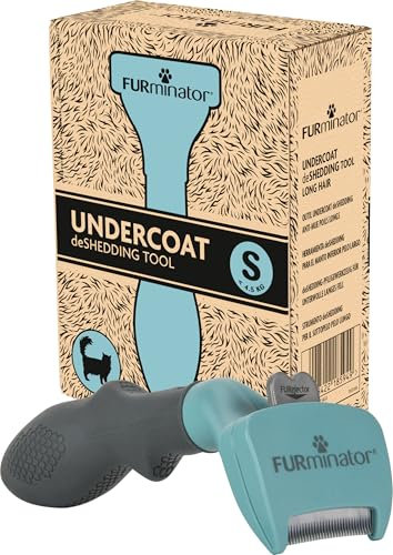 Furminator deShedding-Tool Katze Größe S Lanhaar - Katzenbürste für kleine Katzen zur Entfernung der Unterwolle