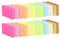 24 Blöcke Farbige Haftnotizen 51 x 38 mm, Selbstklebende Klebezettel, Helle Haftnotizzettel Bunte Rechteckig Sticky Notes für Büro Zuhause Schule Sitzung, 100 Blätter/Block