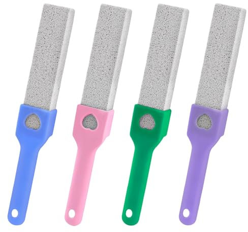 alwaiiz 4 Pièces Pierre Ponce Wc, Brosse de Nettoyage Pierre Ponce Avec 4 Poignées, Enlever les Taches Pumice Stone Convient pour Toilettes, Salles de Bains, Lavabos, Grilles