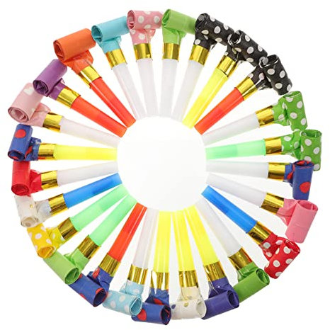 KONTONTY 50 Stück Cheerleader-pfeifen Kinderspielzeug Pfeife Partyzubehör Bunte Pfeife Für Kinder