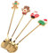 MAGICLULU 1 Satz Weihnachtslöffel Weihnachtsbesteck Zubehör Löffel Aus Zuckerstangen Weihnachtskaffeelöffel Dekorationen Weihnachtsstrumpfhalter Lebkuchen Christbaumschmuck Ornamente Harz
