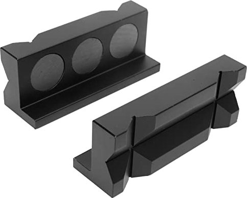 Spannwäsche -Jaws -Pads Aluminiumlegierung Magnetischer Schrank Block Block Klemme Einsatzschutzkissen für Metallspannungswerkzeuge 2 PCs