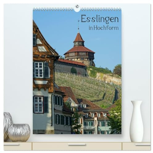 Esslingen in Hochform (hochwertiger Premium Wandkalender 2026 DIN A2 hoch), Kunstdruck in Hochglanz: Impressionen einer vitalen Reichsstadt mit Geschichte und Zukunft (CALVENDO Orte)