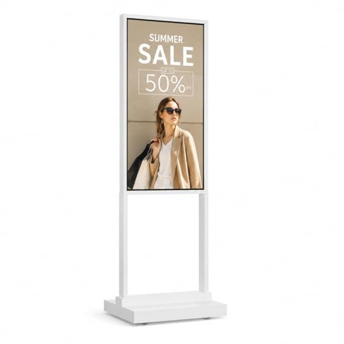 Canlarriz 32 Zoll Digital Signage Display, 2K FHD LCD, 700 Nits | Tragbares Werbedisplay für Einzelhandel, Restaurants und Einkaufszentren mit brillanter 4K-Bildqualität und hoher Helligkeit