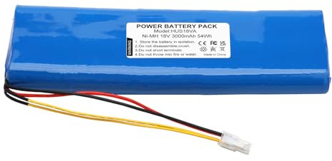 Easekent 18V 3000mAh Ni-MH Batterie de Rechange Compatible avec Husqvarna Automower 220AC, 230ACX, 210C, 260ACX, G2, Solar Hybrid – 54Wh Batterie pour Robot Tondeuse