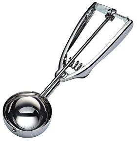 KitchenCraft Cuchara mecánica de acero inoxidable para galletas, 5,6 cm, 2,25