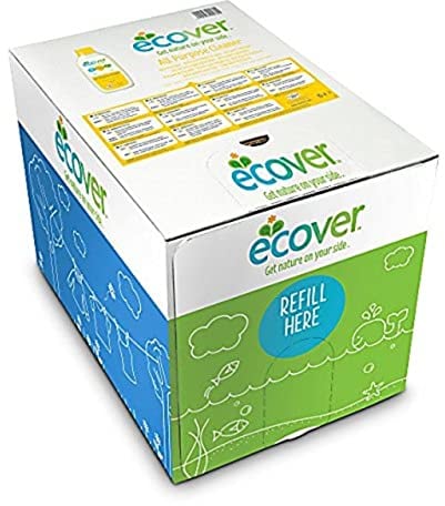 Ecover All Purpose Cleaner Refill, Multi Action Surface Cleaner, Lemongrass & Ginger Scent, Pack of 1, 1 x 15L