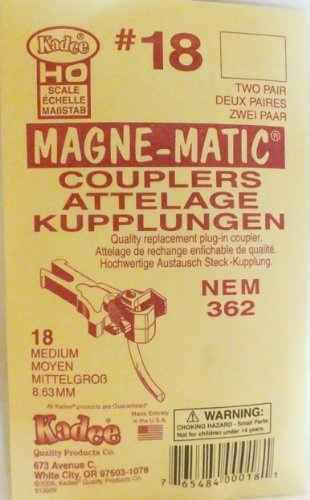 Kadee 18 NEM362 European Coupler Medium 8.63mm (2 Pairs)