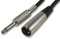 rhinocables - 5m Audio Converter Cable | 6.35mm Mono Jack to XLR Plug | Ideal for Audio Interface, Live Performance, Studio | Durable Nickel Ends, Black