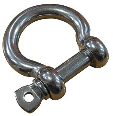 Secure Fix Direct 16mm Bow Shackle With Screw Collar Pin 316 Stainless Steel - A4 Rigging Connect
