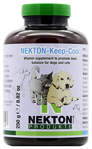 NEKTON-Keep-Cool | Vitaminpräparat auf natürlicher Basis für nervöse und ängstliche Hunde & Katzen | Made in Germany (250g)