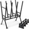 Gardebruk® Chevalet de sciage Bois 77x50x105cm Max. 400kg étrier de Blocage réglable en Hauteur Acier chevalet démontable tréteau tronçonneuse