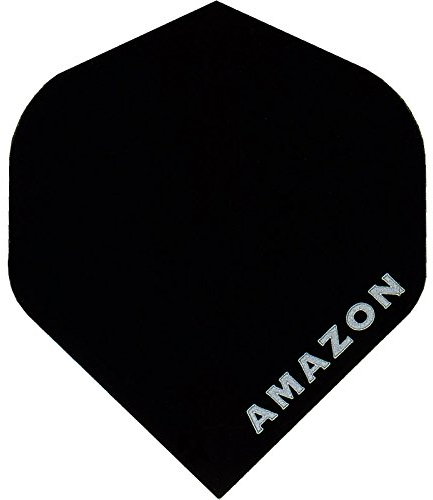 Pentathlon Darts Amazon Flights, extra stark, 100 Mikron, Standard-Nr. 2-Form, 5 Sets mit 3 Flights, Schwarz (5xF0190)