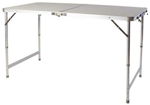 Spetebo XXL Alu Klapptisch 120x60 cm - höhenverstellbar - Campingtisch Garten Tisch