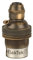 ElekTek B22 BC Bayonet Brushed Antique Brass Cord Grip Ceiling Pendant Unswitched Lamp Light Bulb Holder with Shade Ring - For use with Ceiling Rose and Lighting Flex (7mm Max. Dia.) - Made in UK